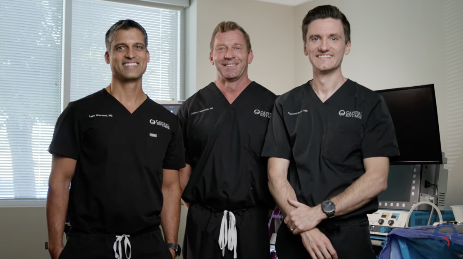 Capital ENT sinus surgeons — Drs. Wassmuth, Dharamsi, Brown, and Myhill